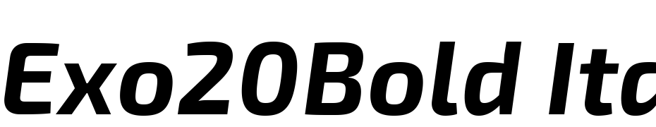 Exo 2.0 Bold Italic cкачати шрифт безкоштовно